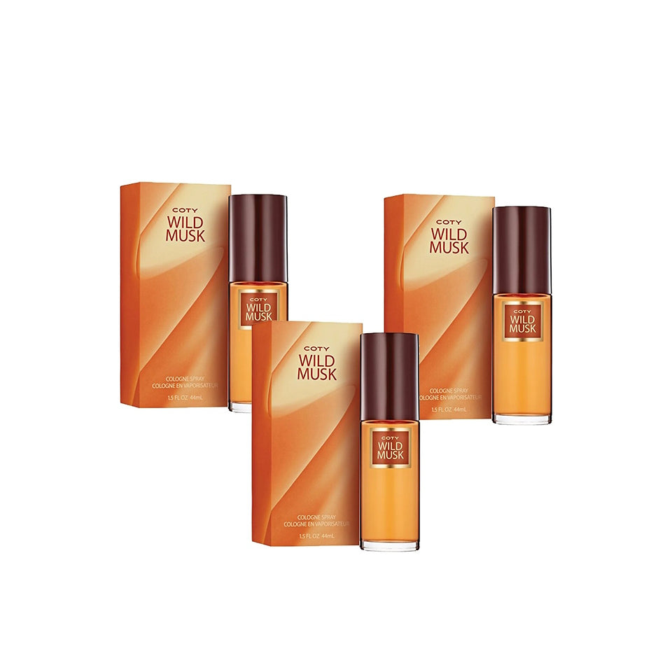 Coty Wild Musk by Coty for Women 1.5 oz Cologne Spray Multi-Pack of 3