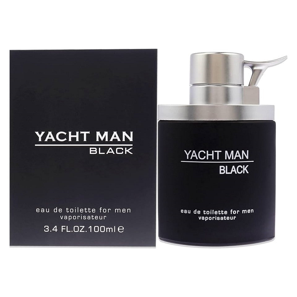 Yacht Man Black by Myrurgia Eau De Toilette Spray 3.4 oz For Men