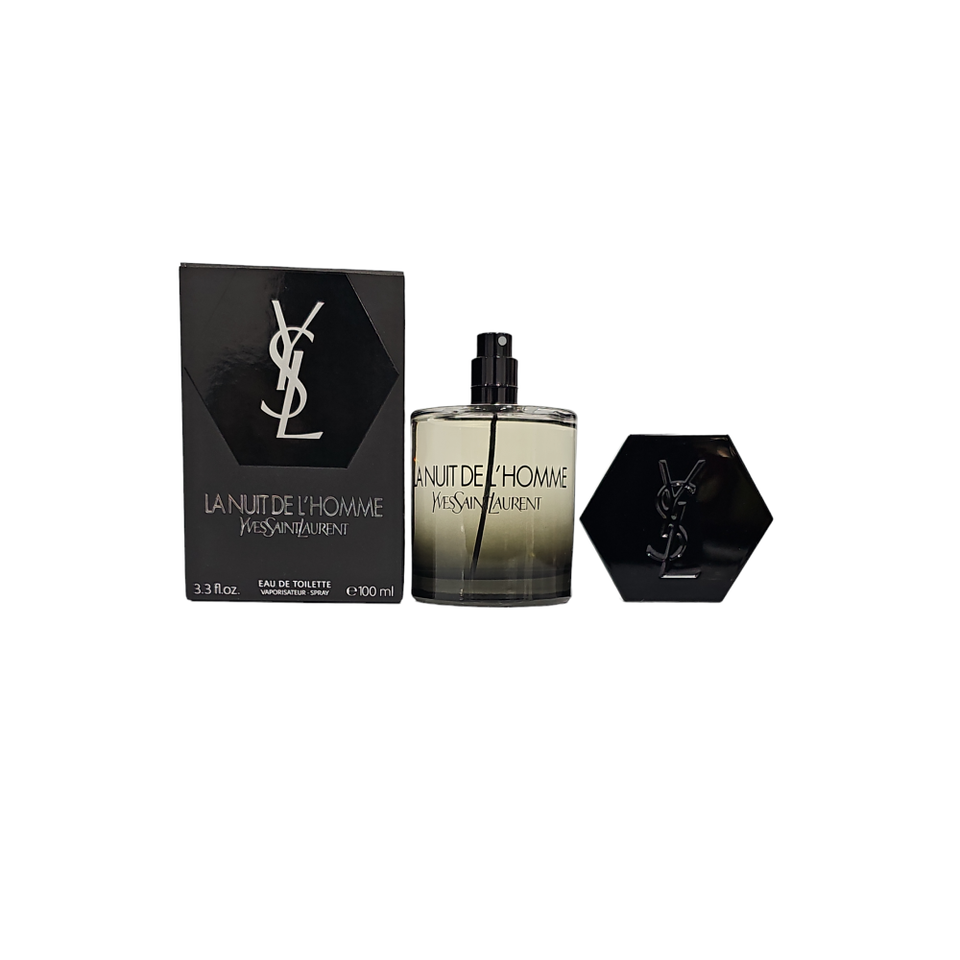 Yves Saint Laurent La Nuit De L'Homme EDT 3.3 oz Spray Men (Damaged Box)