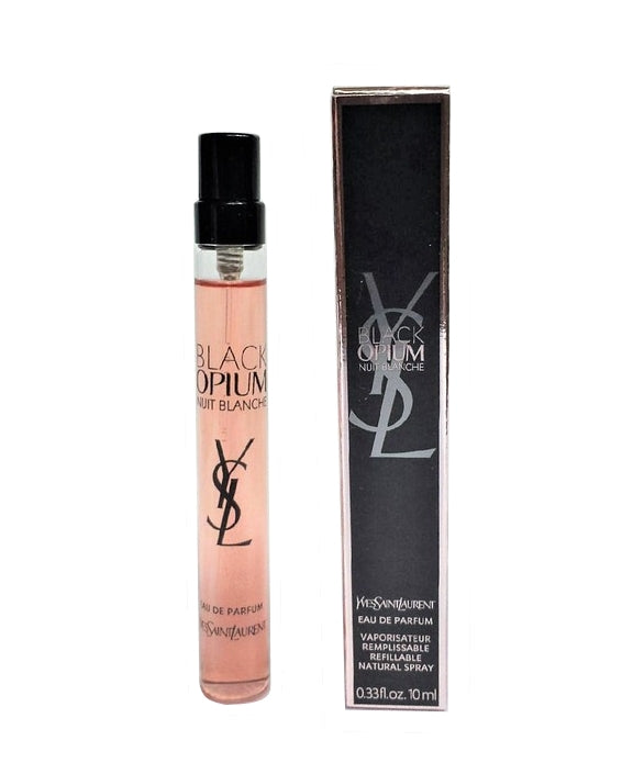 Black Opium by Yves Saint Laurent Eau De Parfum 0.33 oz Travel Spray for Women