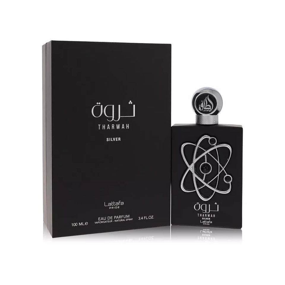 Tharwah Silver by Lattafa EDP 3.4 oz / 100 ml Spray for Unisex