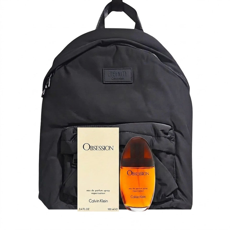 Calvin Klein Obsession EDP 3.3 oz for Women + Free CK Eternity Backpack