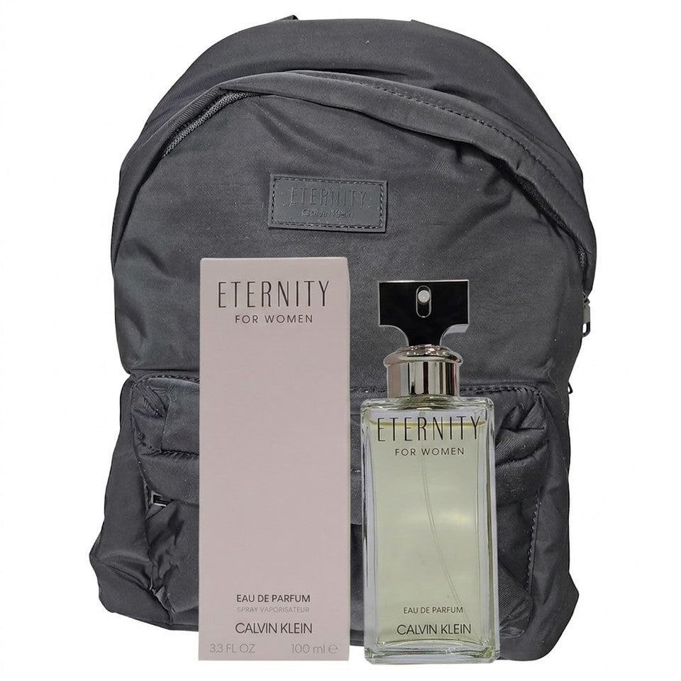 Calvin Klein Eternity EDP 3.3 oz for Women + Free CK Eternity Backpack