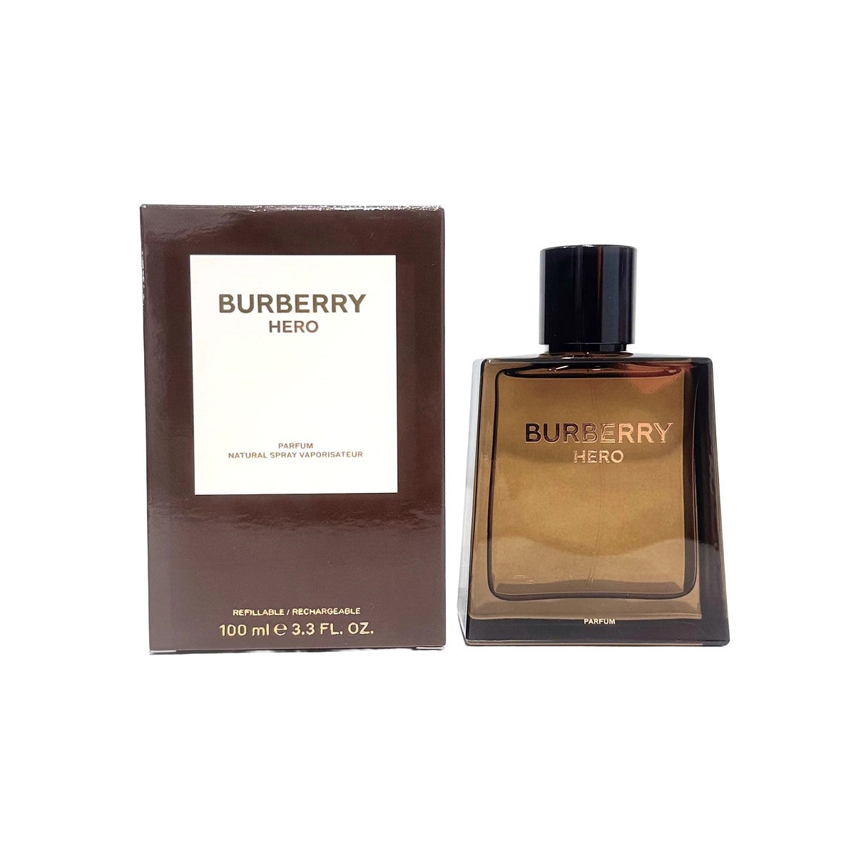 Burberry Hero Parfum 3.3 oz / 100 ml Refillable Spray for Men
