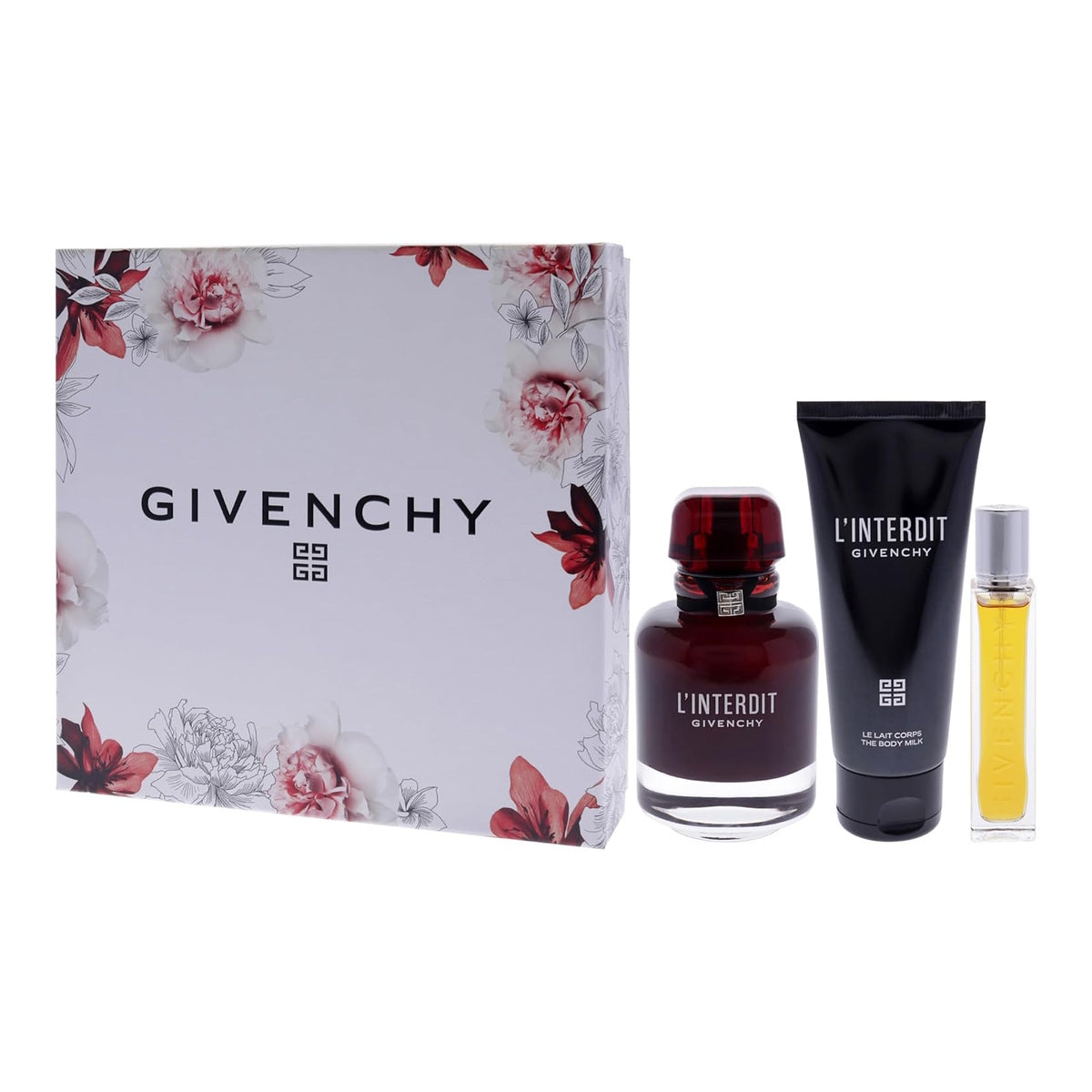 Givenchy L'Interdit Rouge Eau de Parfum 3 Piece Gift Set for Women