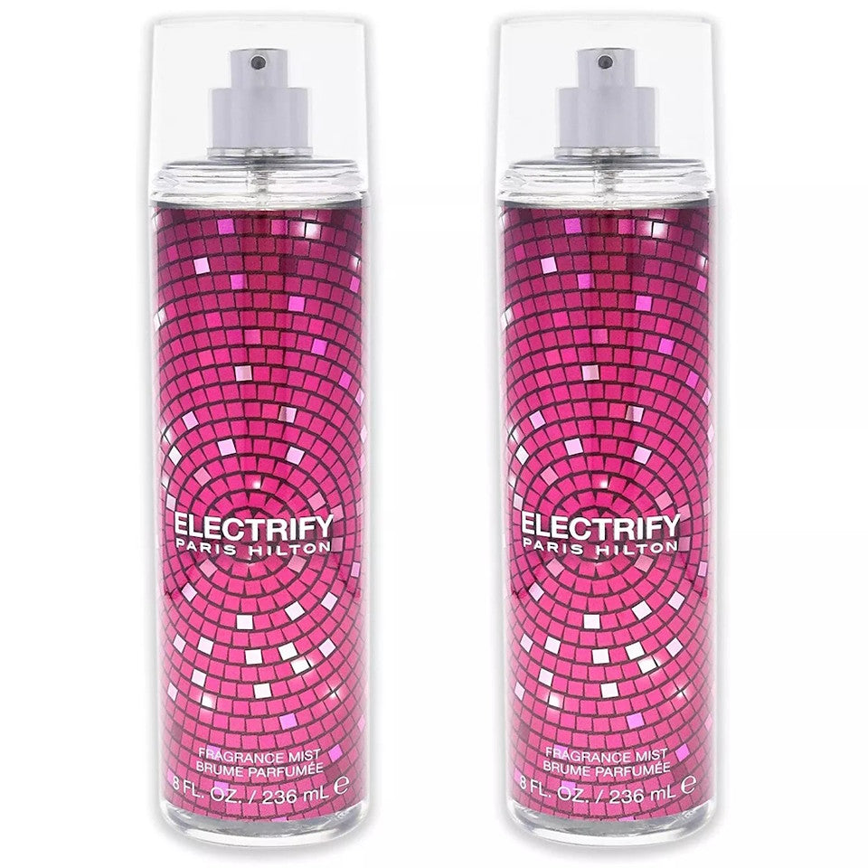 Paris Hilton Electrify Mist 8 oz / 236 ml For Her (Pack of 2)