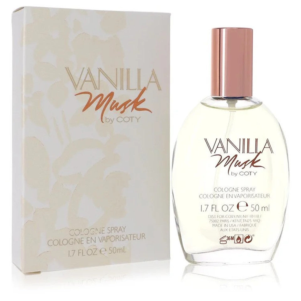 Coty Vanilla Musk Cologne 1.6 oz / 50 ml Spray - Pack of 2