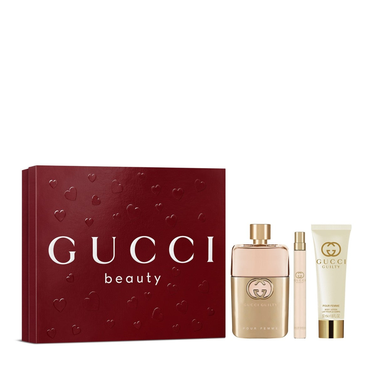 Gucci Guilty Women 3PC Gift Set 3.0 oz EDP Spray & 0.33oz Trav Spray & 1.6oz BL
