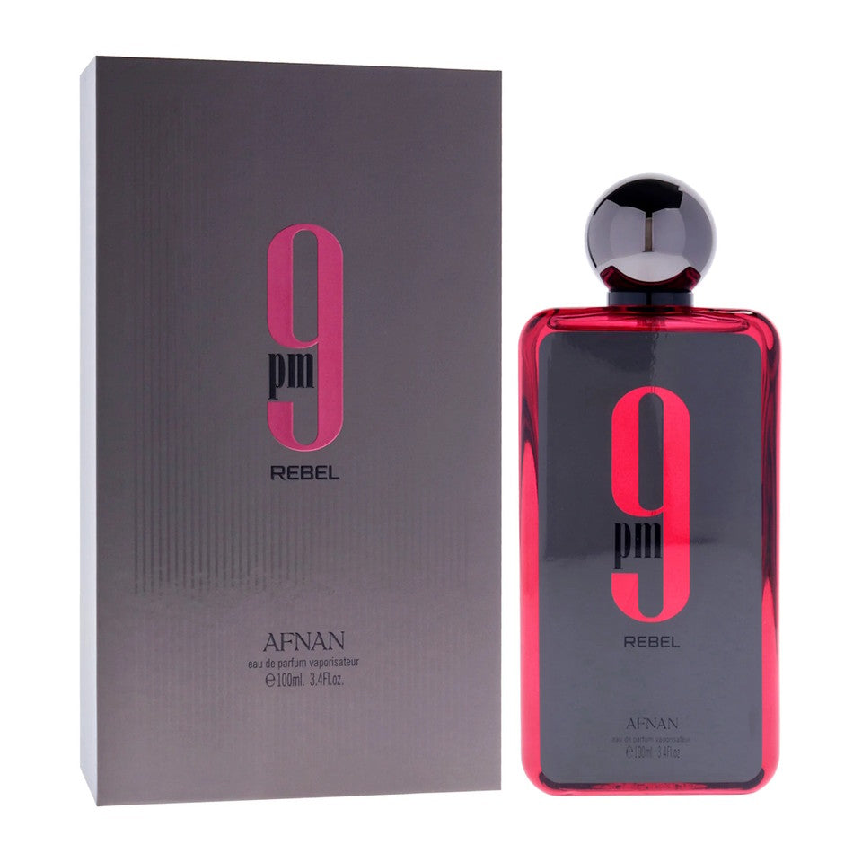 Afnan 9 PM Rebel Eau De Parfum  3.4 oz / 100 ml Spray for Unisex