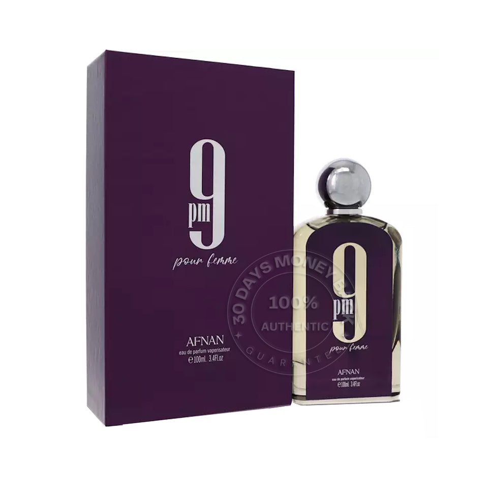 9 pm By Afnan 3.4 oz / 100 ml EDP Women Fragrance