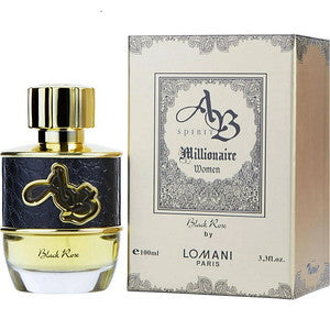 AB Spririt Millionaire Women Black Rose EDP by Lomani Paris 3.3 oz / 100 ml