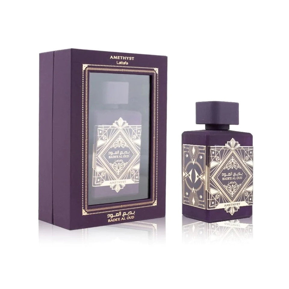 Lattafa Perfumes Bade'e Al Oud Amethyst for Unisex Eau de Parfum Spray 3.4 Oz