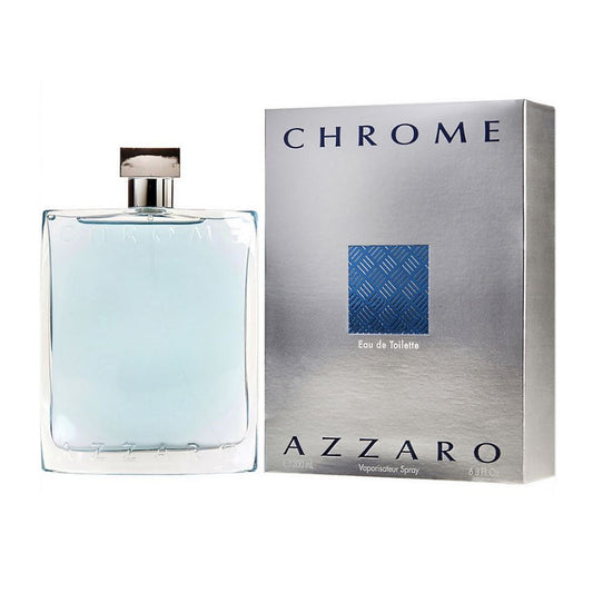 Azzaro Chrome 6.7 oz / 200 ml Eau De Toilette For Men (Damaged box)