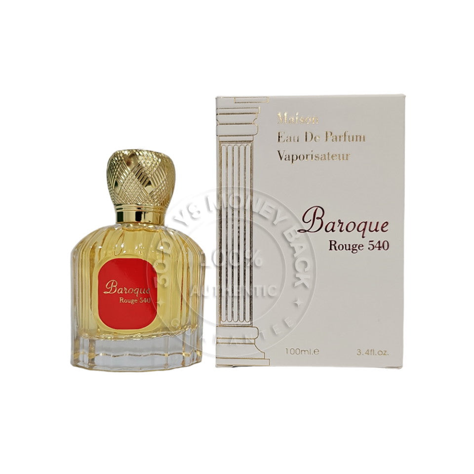 Maison Alhambra Baroque Rouge 540 Eau De Parfum 3.4 Oz Lattafa Unisex Spray