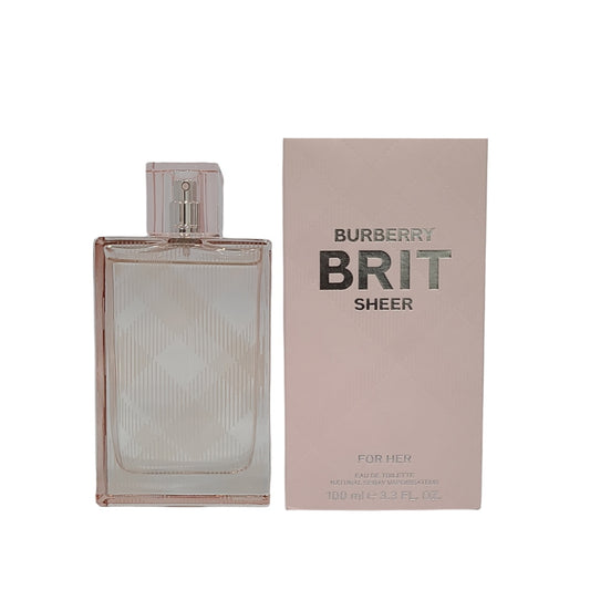 Burberry Brit Sheer 3.3 oz / 100 ml EDT Spray For Women (DAMAGED BOX)