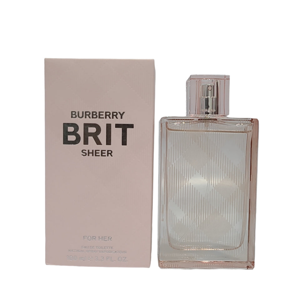 Burberry Brit Sheer 3.3 oz / 100 ml EDT Spray For Women (DAMAGED BOX)