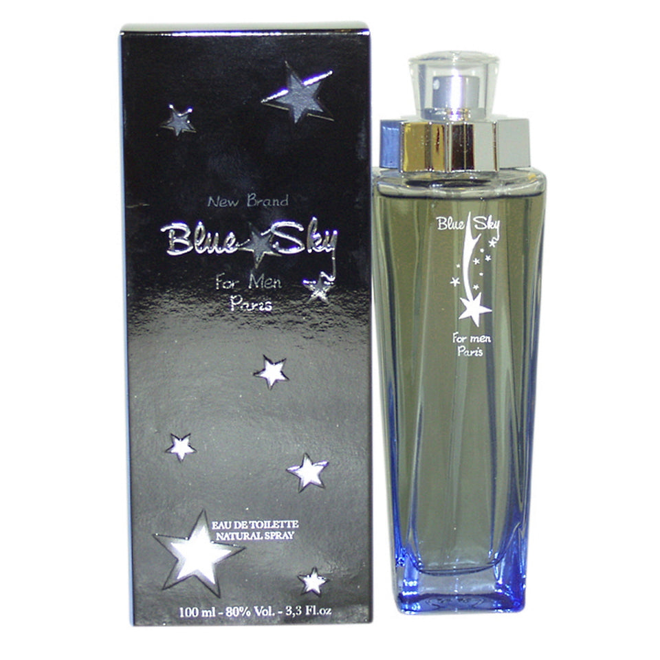 New Brand Blue Sky Eau de Toilette 3.3 oz / 100 ml Spray For Men