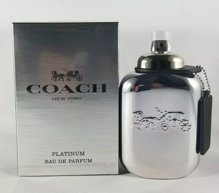 Coach Platinum Eau de Parfum 3.3 oz Spray For Men [Not Sealed]