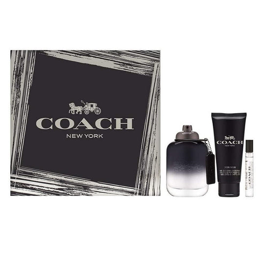Coach New York Black Gift Set
