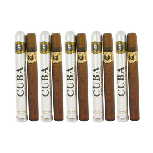 Cuba Gold By New Brands Eau De Toilette 1.17 oz / 35 ml Unbox (SET OF 5)