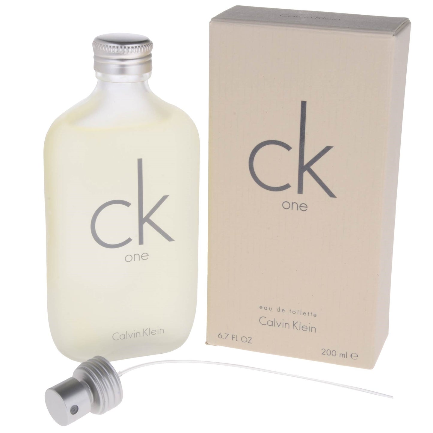 Calvin Klein Beauty CK One Eau de Toilette, Unisex Fragrance, 6.7 Oz