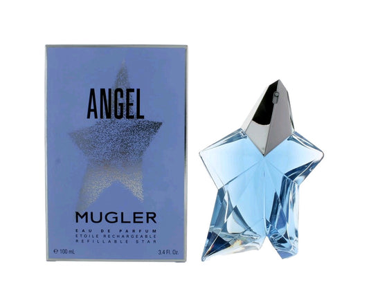 Angel by Thierry Mugler, 3.4 oz Eau De Parfum Spray Refillable Star for Women