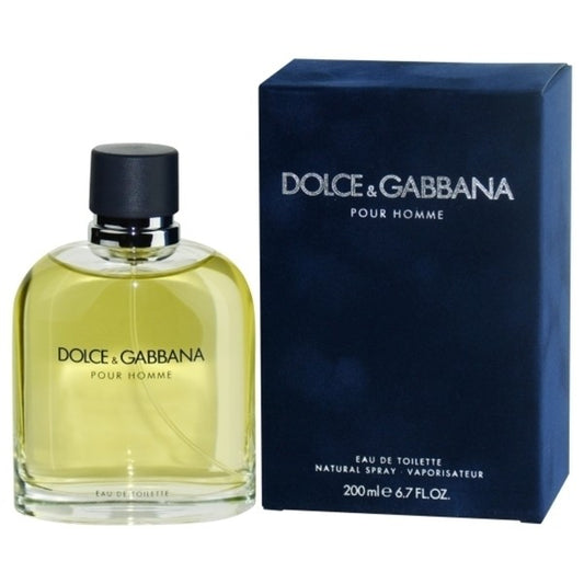 Dolce & Gabbana Pour Homme Eau De Toilette 6.7 oz / 200 ml Jumbo Size Sealed