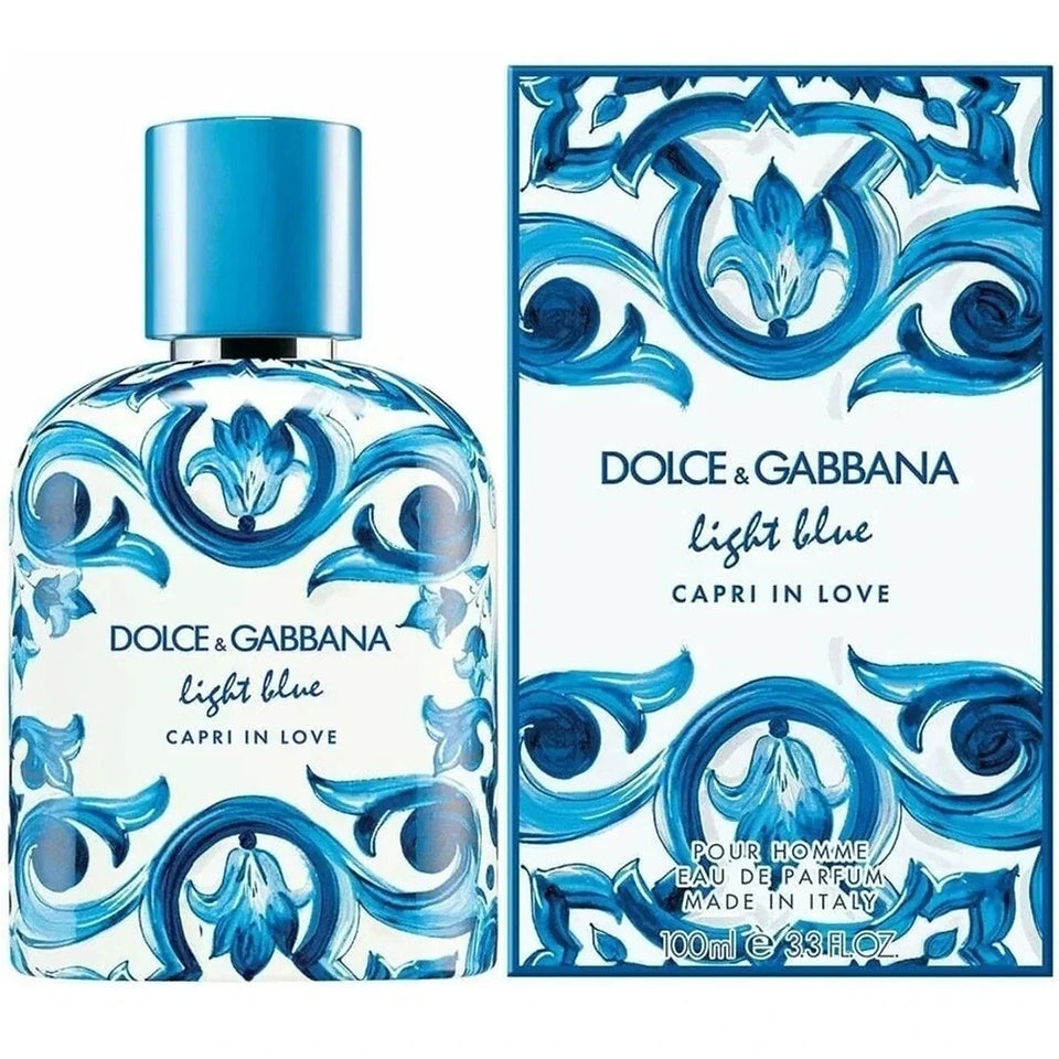 Dolce & Gabbana LIGHT BLUE CAPRI IN LOVE 3.3 oz / 100 ml EDP Spray for Men