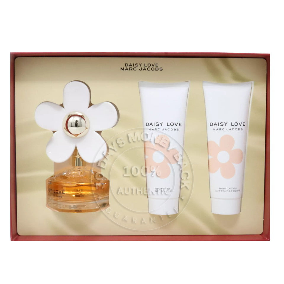 Marc Jacobs Daisy Love Eau De Toilette 3 Pcs Gift Set For Women