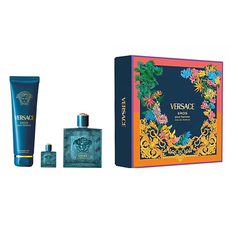 Versace Eros Pour Homme  Eau De Parfum  3 PC Giftset