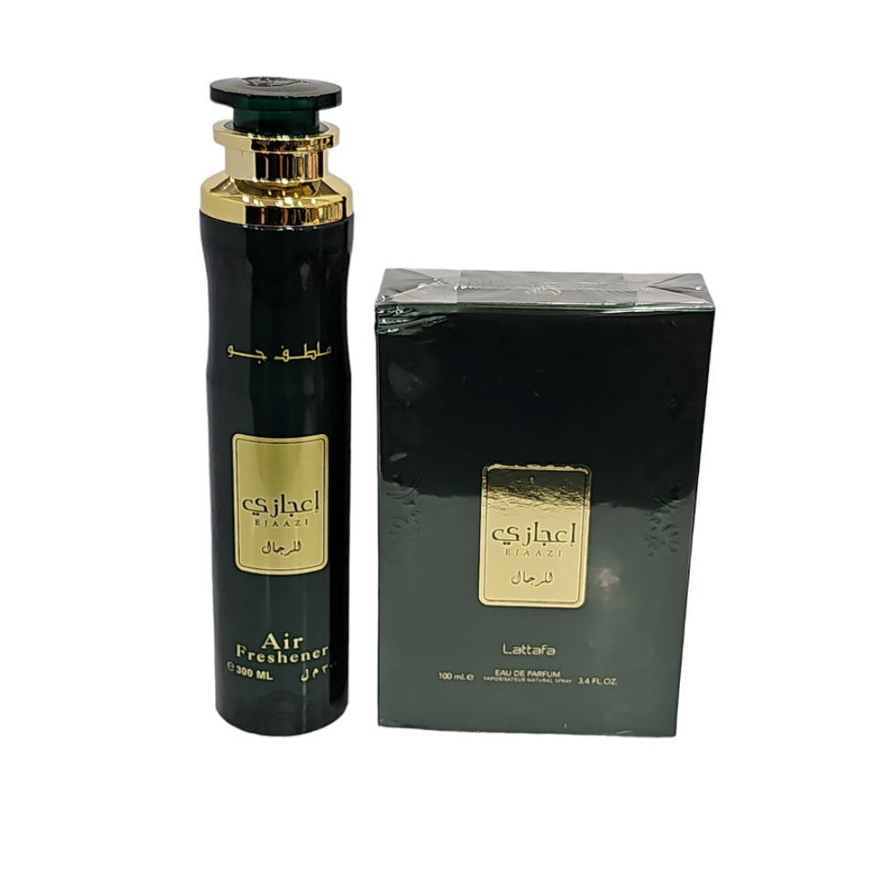 Lattafa Ejaazi EDP Spray 3.4 oz & (FREE) Room Freshener 300 ml