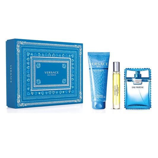 Versace Man Eau Fraiche Eau de Toilette 3PCS Gift Set
