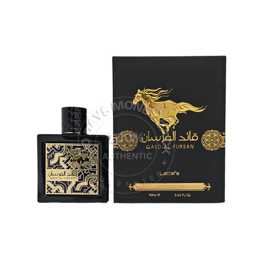 Lattafa Perfumes Qaed Al Fursan for Unisex Eau de Parfum Spray, 3 Ounce