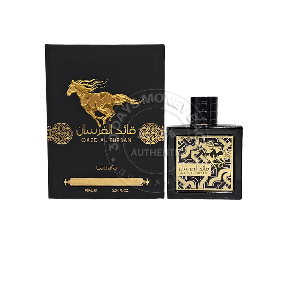 Lattafa Perfumes Qaed Al Fursan for Unisex Eau de Parfum Spray, 3 Ounce