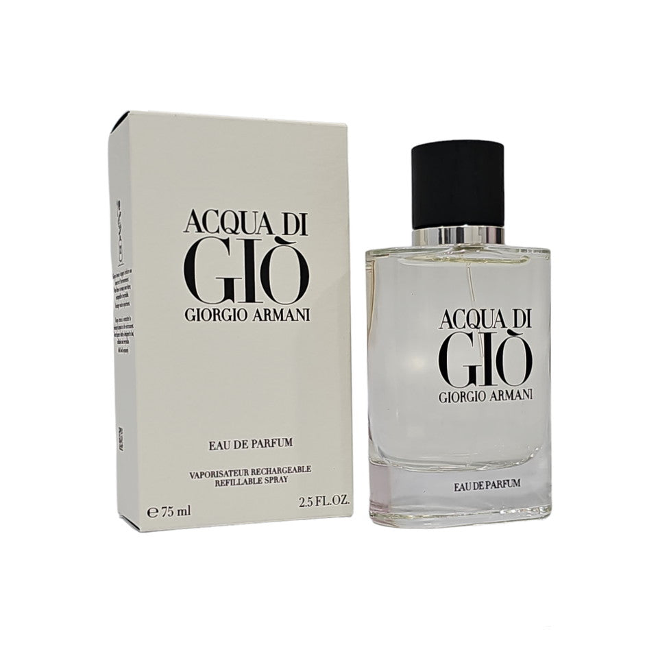 Giorgio Armani Acqua Di Gio EDP 2.5 oz Rechargeable Refillable Men Spray