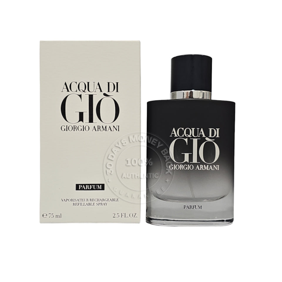 Giorgio Armani Acqua Di Gio Parfum 2.5oz/75ml Spray for Men / Unsealed