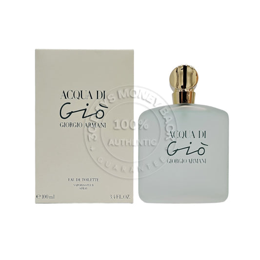 Giorgio Armani Acqua Di Gio EDT 3.4 oz / 100 ml Women's Spray - No Cellophane