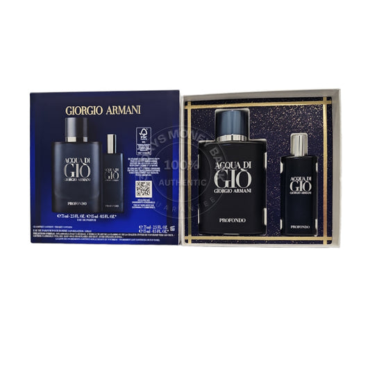 Giorgio Armani Acqua Di Gio Profondo EDP 2PCS Gift Set For Men