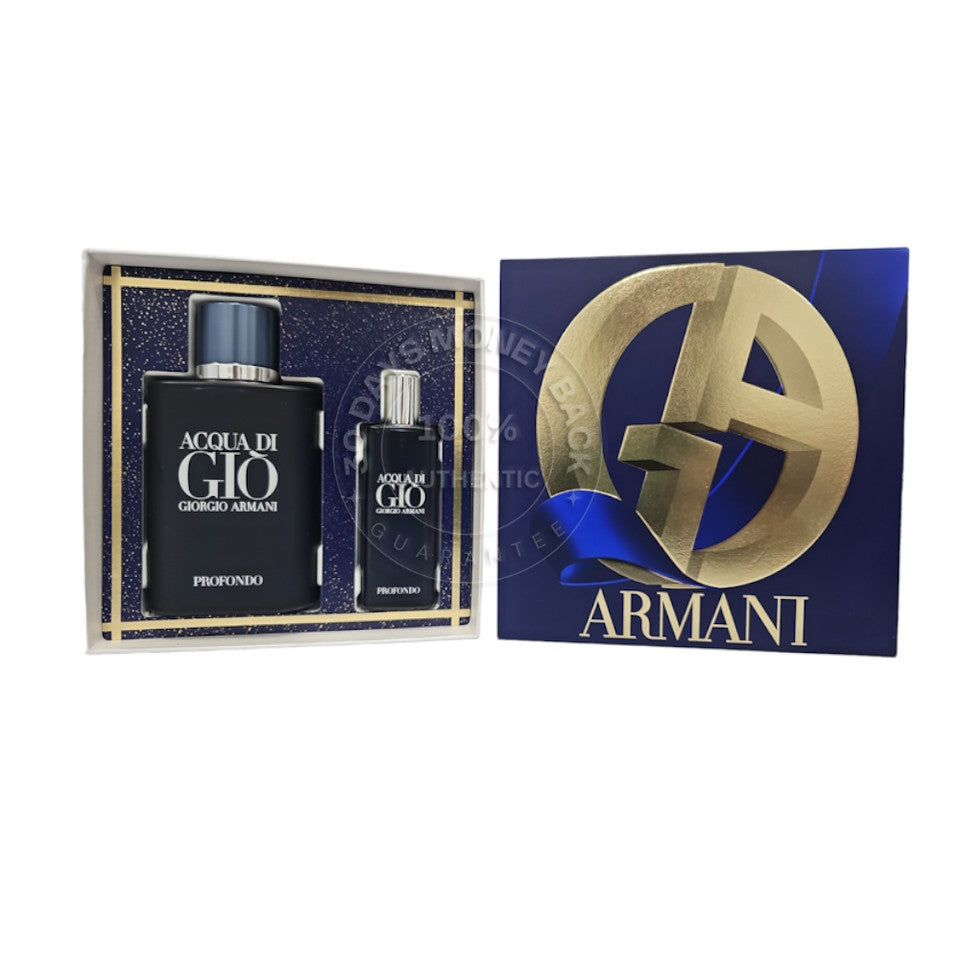 Giorgio Armani Acqua Di Gio Profondo EDP 2PCS Gift Set For Men