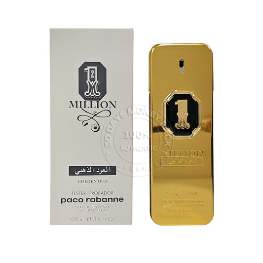 Paco Rabanne 1 Million Golden Oud Parfum Intense 3.4 oz / 100 ml Men White Box