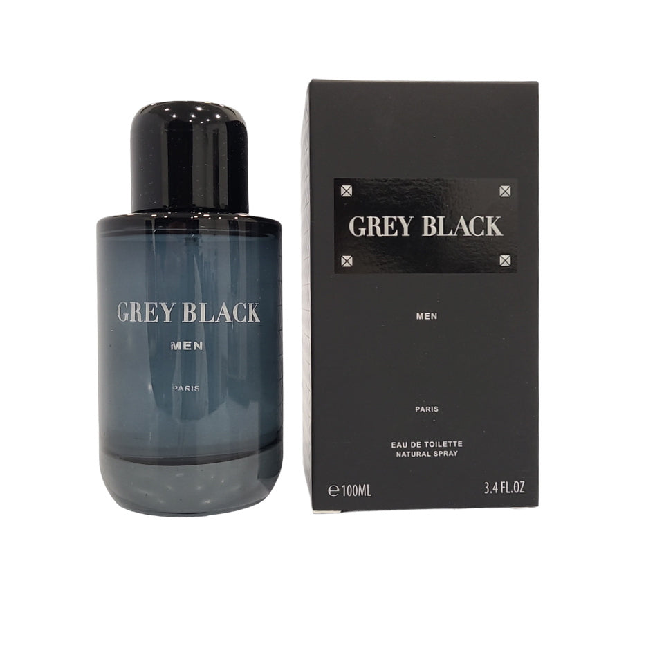 Grey Black by Geparlys for Men 3.4 oz / 100 ml Eau De Toilette Spray