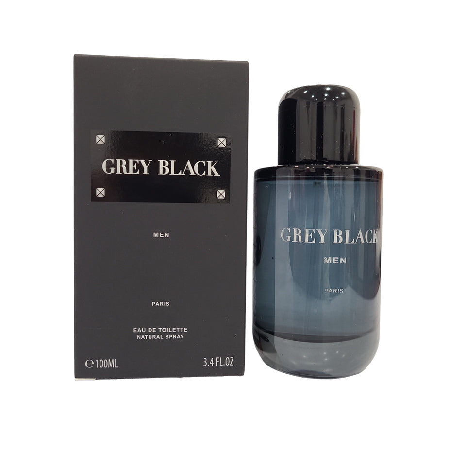 Grey Black by Geparlys for Men 3.4 oz / 100 ml Eau De Toilette Spray