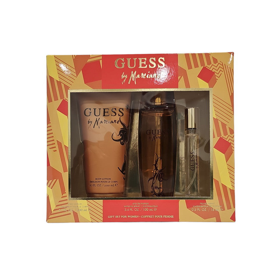Guess By Marciano 3 Piece Gift Set 3 Piece Gift Set With 3.4 Oz EDT Women's Gift Sets Guess