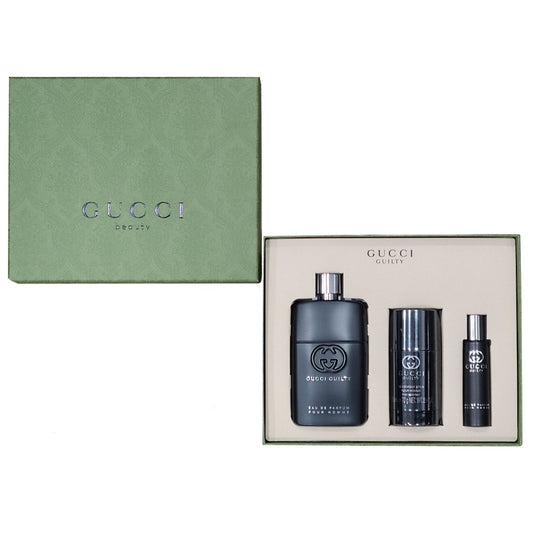 Gucci Guilty Pour Homme Eau de Parfum 3PCS Gift Set for Men