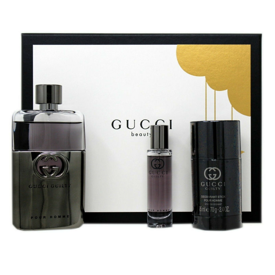 Gucci Guilty Pour Homme Eau de Toilette 3PCS Gift Set