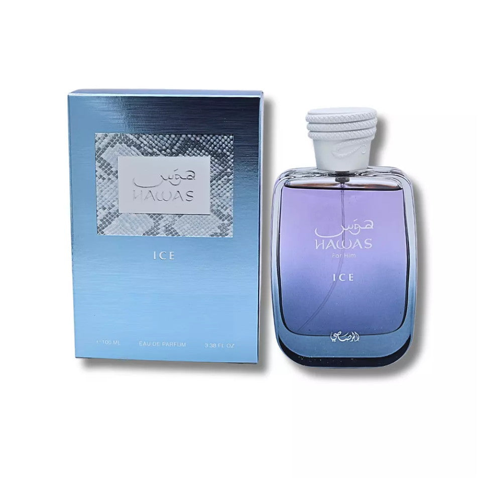 RASASI Hawas Men And Women EDP 100ML (3.4Oz) (3.4, Hawas Ice For Him)