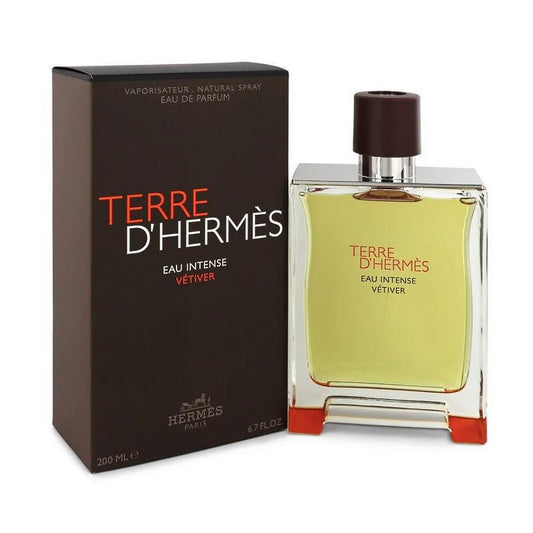 Hermes Terre d'hermes Eau Intense Vetiver 6.7 oz EDP Men Spray (Not Sealed)