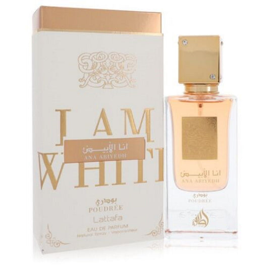 Lattafa Ana Abiyeh I Am White (Poudree) Eau De Parfum Spray (Unisex) 2.04 oz