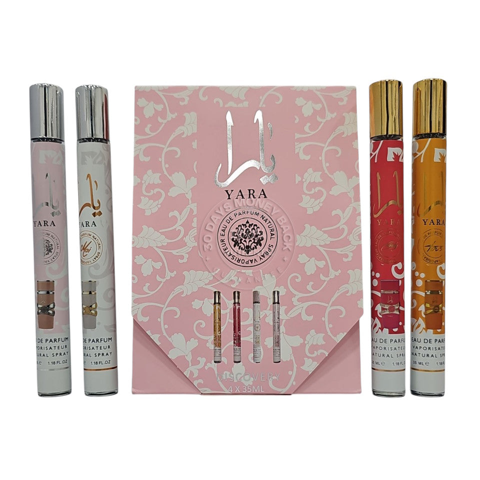 Yara Eau De Parfum 4 PCS Travel Bundle Set Spray For Women