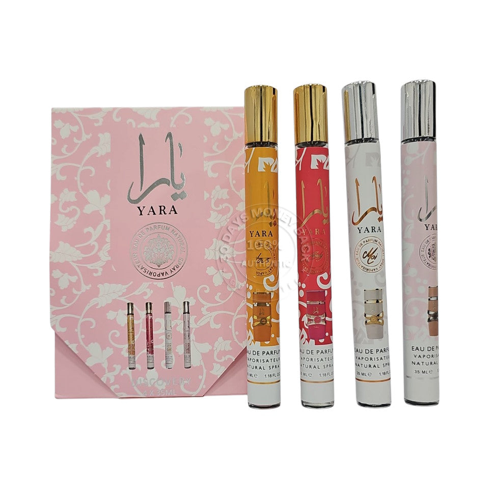 Yara Eau De Parfum 4 PCS Travel Bundle Set Spray For Women